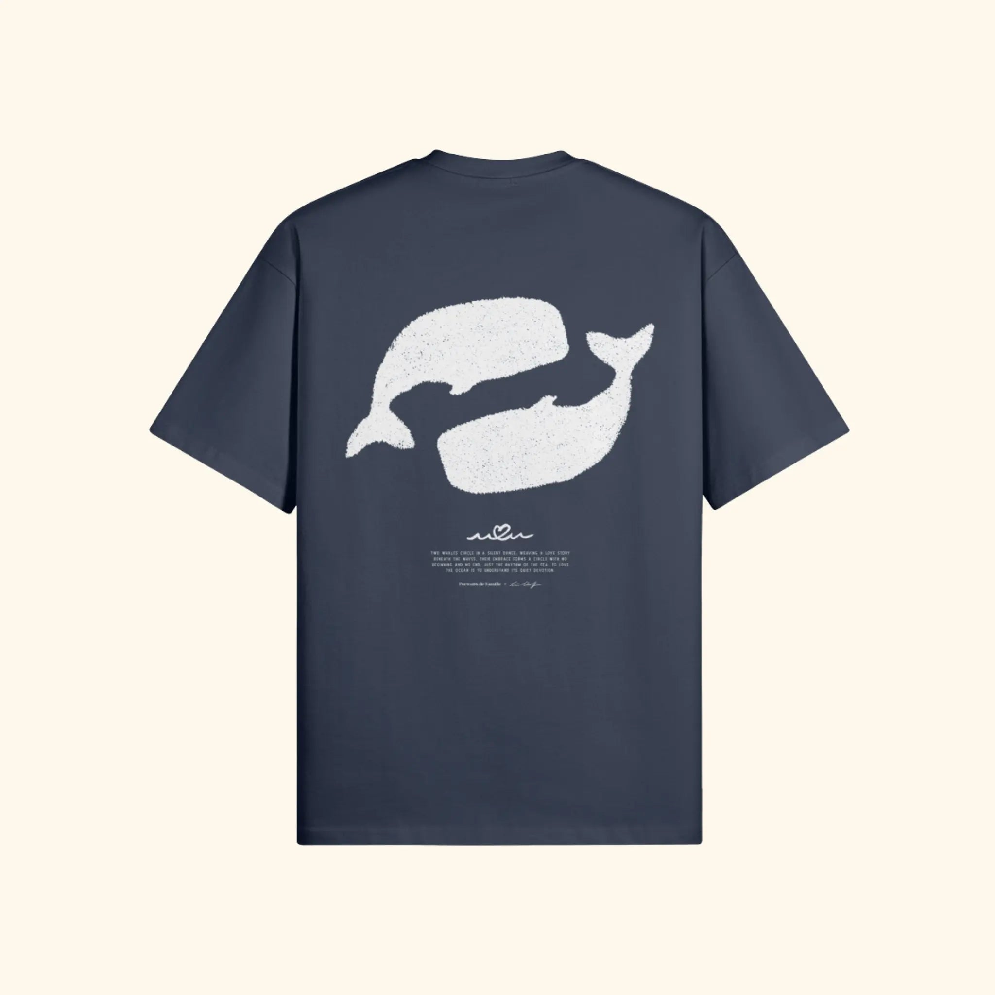 Portraits de Famille El Mar Blau The Tee Ocean Lovers Ocean Lovers Heavy Cotton Back