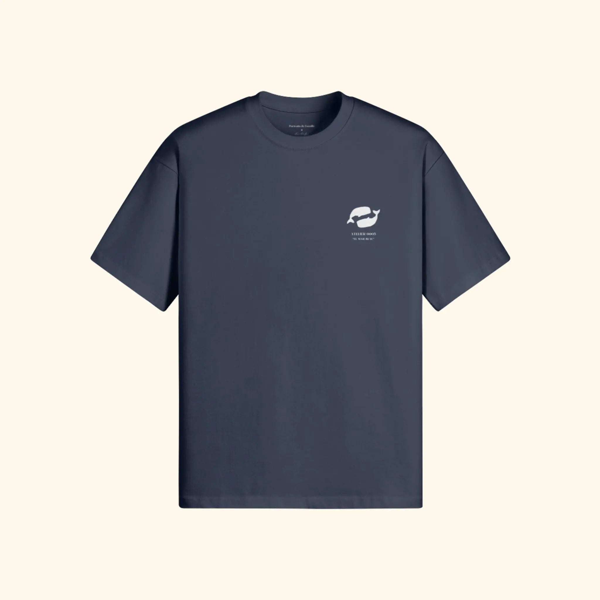 Portraits de Famille El Mar Blau The Tee Ocean Lovers Ocean Lovers Heavy Cotton Front