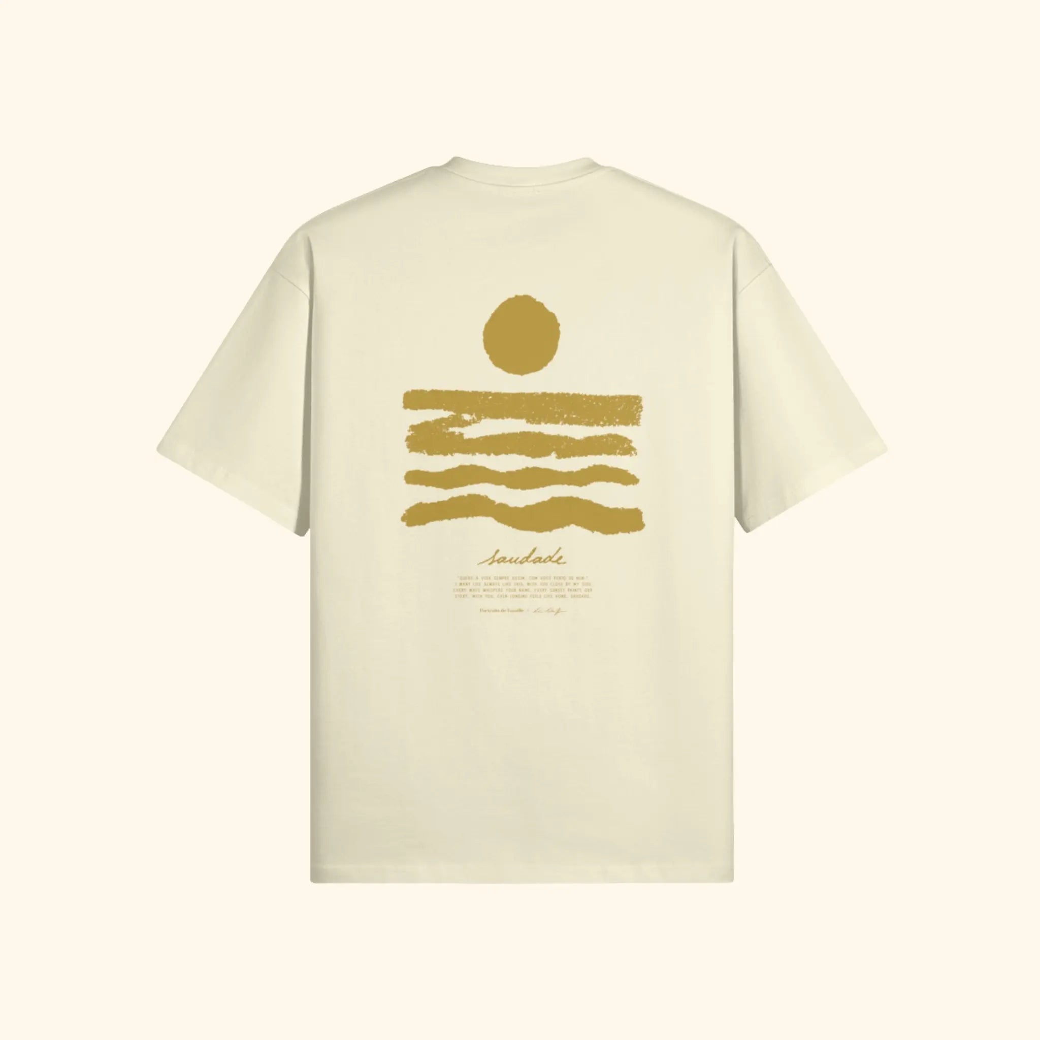 Portraits de Famille El Mar Blau The The Saudade Pastel Cream Heavy Cotton Back