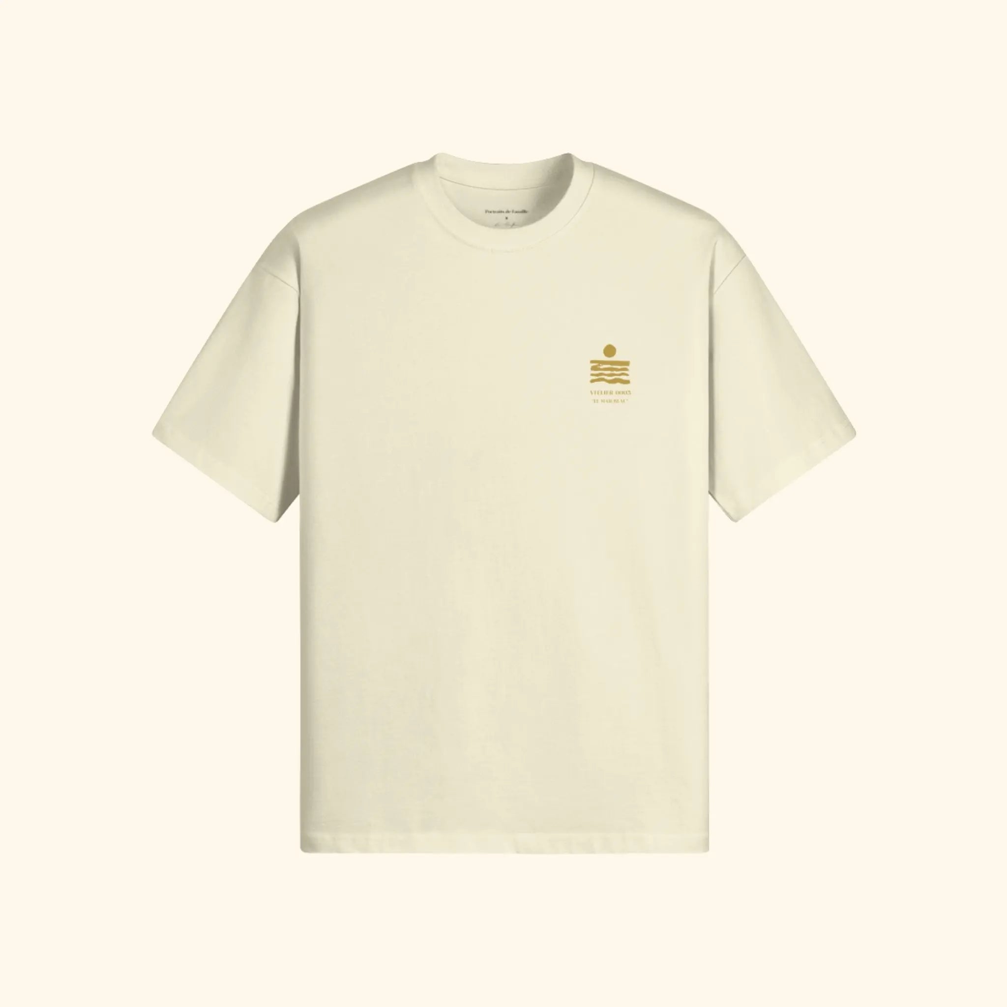 Portraits de Famille El Mar Blau The The Saudade Pastel Cream Heavy Cotton Front