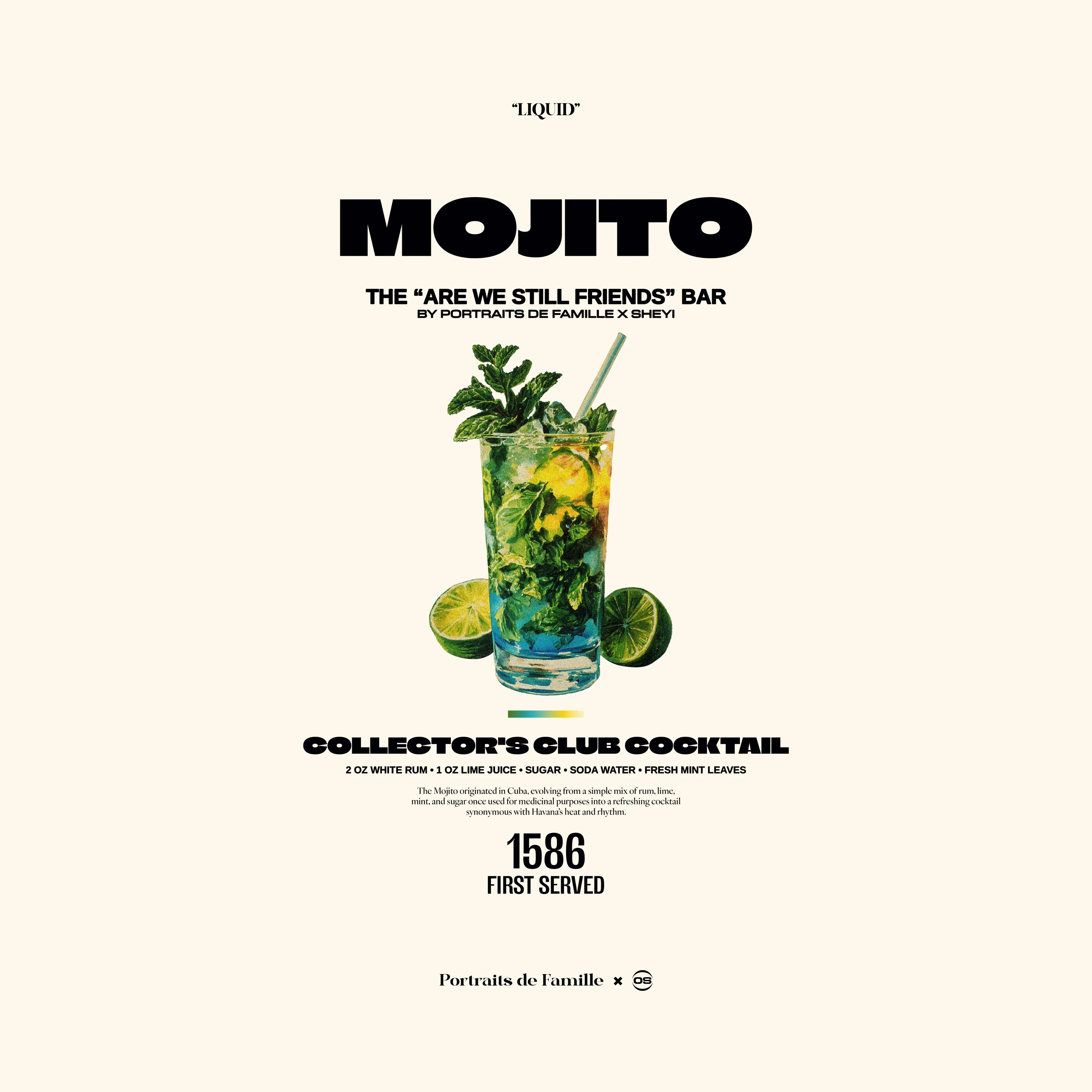 Portraits de Famille Liquid Mojito Piece