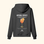 Portraits de Famille Liquid The Hoodie Aperol Spritz Midnight Black Heavy Cotton Back