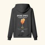 Portraits de Famille Liquid The Hoodie Aperol Spritz Midnight Black Heavy Cotton Back