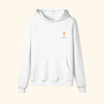 Portraits de Famille Liquid The Hoodie Aperol Spritz Off White Heavy Cotton Front