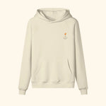 Portraits de Famille Liquid The Hoodie Aperol Spritz Pastel Beige Heavy Cotton Front