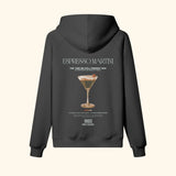 Portraits de Famille Liquid The Hoodie Espresso Martini Midnight Black Heavy Cotton Back