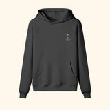 Portraits de Famille Liquid The Hoodie Espresso Martini Midnight Black Heavy Cotton Front