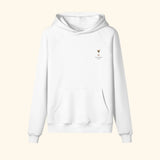 Portraits de Famille Liquid The Hoodie Espresso Martini Off White Heavy Cotton Front