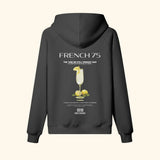 Portraits de Famille Liquid The Hoodie French 75 Midnight Black Heavy Cotton Back