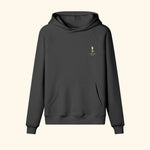Portraits de Famille Liquid The Hoodie French 75 Midnight Black Heavy Cotton Front