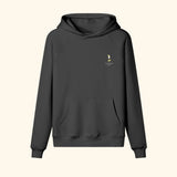 Portraits de Famille Liquid The Hoodie French 75 Midnight Black Heavy Cotton Front