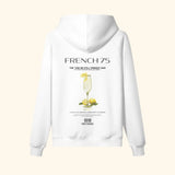 Portraits de Famille Liquid The Hoodie French 75 Off White Heavy Cotton Back