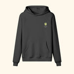 Portraits de Famille Liquid The Hoodie Gin & Tonic Midnight Black Heavy Cotton Front