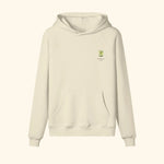 Portraits de Famille Liquid The Hoodie Gin & Tonic Pastel Beige Heavy Cotton Front