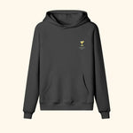 Portraits de Famille Liquid The Hoodie Margarita Midnight Black Heavy Cotton Front