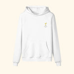 Portraits de Famille Liquid The Hoodie Margarita Off White Heavy Cotton Front