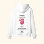 Portraits de Famille Liquid The Hoodie Sangria Off White Heavy Cotton Back