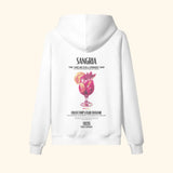 Portraits de Famille Liquid The Hoodie Sangria Off White Heavy Cotton Back