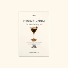 Portraits de Famille Liquid The Postcard Espresso Martini Matte Paper Front