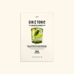 Portraits de Famille Liquid The Postcard Gin & Tonic Matte Paper Front