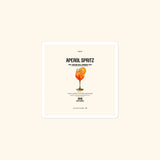Portraits de Famille Liquid The Sticker Aperol Spritz 3x3 High Opacity Durable Front