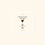 Portraits de Famille Liquid The Sticker Espresso Martini 3x3 High Opacity Durable Front