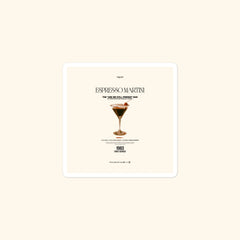 Portraits de Famille Liquid The Sticker Espresso Martini 3x3 High Opacity Durable Front