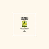 Portraits de Famille Liquid The Sticker Gin & Tonic 3x3 High Opacity Durable Front