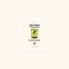 Portraits de Famille Liquid The Sticker Gin & Tonic 3x3 High Opacity Durable Front