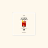 Portraits de Famille Liquid The Sticker Negroni 3x3 High Opacity Durable Front
