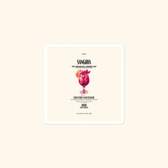 Portraits de Famille Liquid The Sticker Sangria 3x3 High Opacity Durable Front