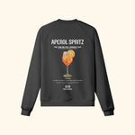 Portraits de Famille Liquid The Sweatshirt Aperol Spritz Midnight Black Heavy Cotton Back