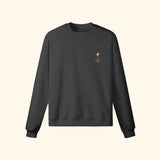 Portraits de Famille Liquid The Sweatshirt Aperol Spritz Midnight Black Heavy Cotton Front