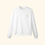 Portraits de Famille Liquid The Sweatshirt Aperol Spritz Off White Heavy Cotton Front