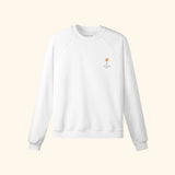 Portraits de Famille Liquid The Sweatshirt Aperol Spritz Off White Heavy Cotton Front