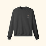 Portraits de Famille Liquid The Sweatshirt Espresso Martini Midnight Black Heavy Cotton Front