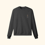 Portraits de Famille Liquid The Sweatshirt Espresso Martini Midnight Black Heavy Cotton Front