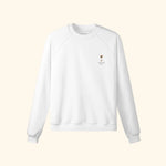 Portraits de Famille Liquid The Sweatshirt Espresso Martini Off White Heavy Cotton Front