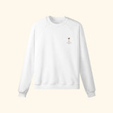 Portraits de Famille Liquid The Sweatshirt Espresso Martini Off White Heavy Cotton Front
