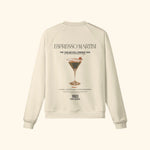 Portraits de Famille Liquid The Sweatshirt Espresso Martini Pastel Beige Heavy Cotton Back