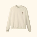 Portraits de Famille Liquid The Sweatshirt Espresso Martini Pastel Beige Heavy Cotton Front