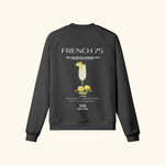 Portraits de Famille Liquid The Sweatshirt French 75 Midnight Black Heavy Cotton Back