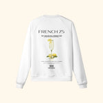 Portraits de Famille Liquid The Sweatshirt French 75 Off White Heavy Cotton Back