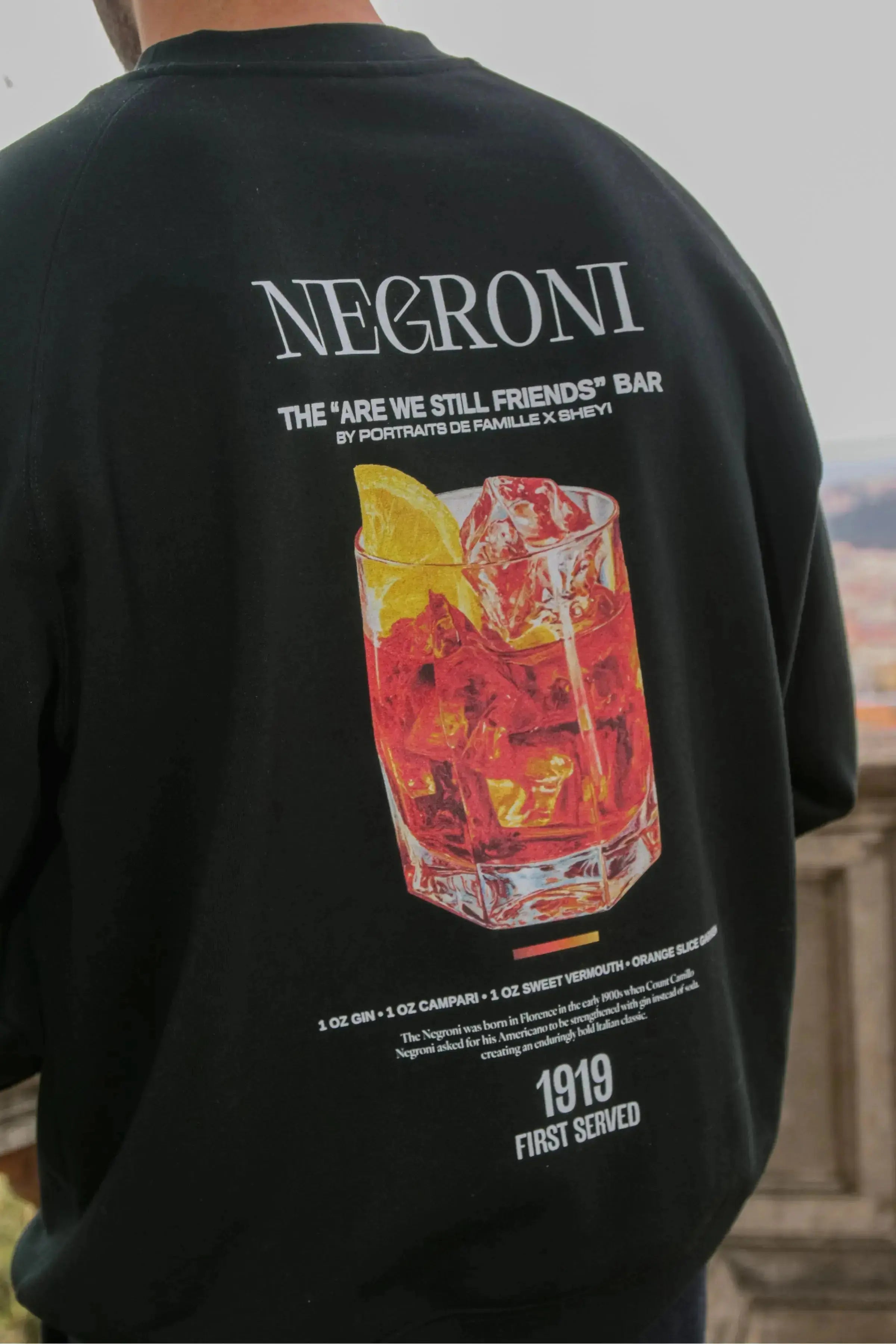 Portraits de Famille Liquid The Sweatshirt Negroni Model 4