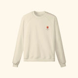 Portraits de Famille Liquid The Sweatshirt Negroni Pastel Beige Heavy Cotton Front