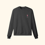 Portraits de Famille Liquid The Sweatshirt Sangria Midnight Black Heavy Cotton Front