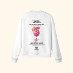 Portraits de Famille Liquid The Sweatshirt Sangria Off White Heavy Cotton Back