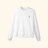 Portraits de Famille Liquid The Sweatshirt Sangria Off White Heavy Cotton Front