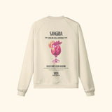 Portraits de Famille Liquid The Sweatshirt Sangria Pastel Beige Heavy Cotton Back