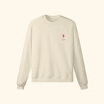 Portraits de Famille Liquid The Sweatshirt Sangria Pastel Beige Heavy Cotton Front
